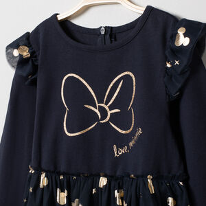 Robe manches longues effet 2 en 1 à imprimé Mickey Disney 