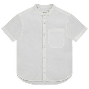 Chemise manches courtes uni à col mao garçon 