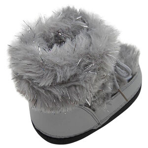 Après-ski irisés avec fausse fourrure mélangée de fils argentés du 24 au 27 