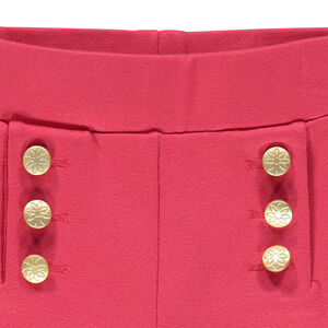 Legging en milano avec boutons fantaisie 