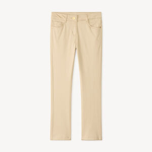 Pantalon slim uni fille 