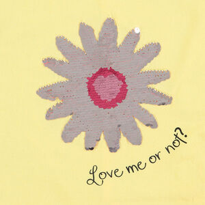 Tee-shirt manches courtes avec motif en sequins magiques 