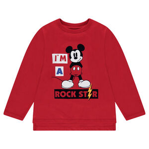 Tee-shirt manches longues en jersey avec print Disney Mickey 