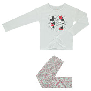 Pyjama en jersey Disney print Mickey et Minnie 