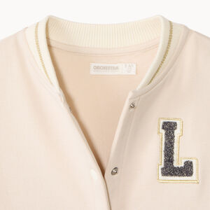 Gilet manches longues style teddy brodé fille 