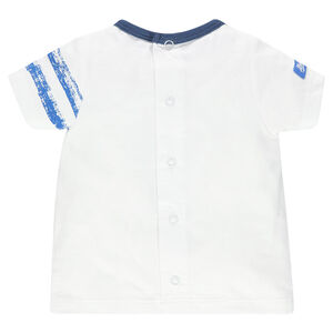 Tee-shirt manches courtes avec bandes sur la manche 