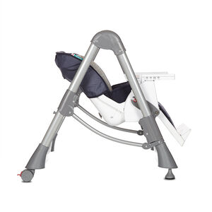 Chaise haute Luxe Métal - Bleu-gris 