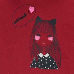 Sous-pull col roulé uni avec print fantaisie  