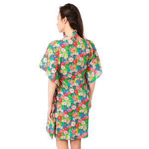 Robe de plage avec fleurs imprimées all-over 