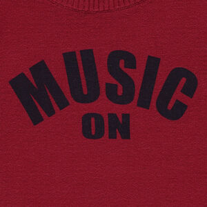 Pull en tricot avec message printé 