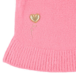 Pull en tricot doux forme évasée avec motifs fantaisie 