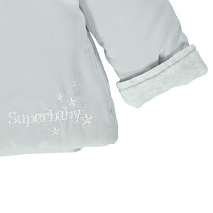 Parka à capuche en microfibre doublée velours 