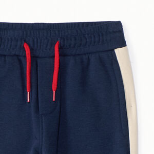 Jogging molleton effet color block garçon 
