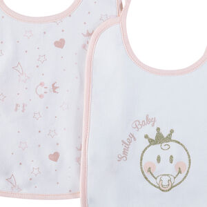 Set de 2 bavoirs en jersey Smiley 