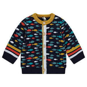 Gilet en tricot avec motif all-over 