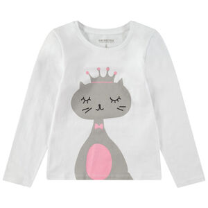 Tee-shirt manches courtes avec motif fantaisie printé 