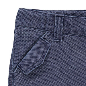 Bermuda en coton nid d'abeille surteint 