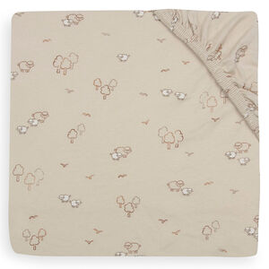 Drap housse jersey 70/75x140/150cm Woolly 