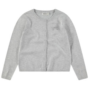 Gilet en tricot avec fantaisie brodée sur la poitrine 