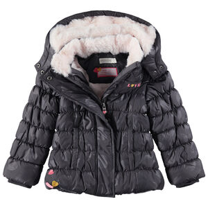 Doudoune matelassée doublée sherpa avec détails brodés 