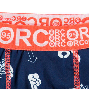 Lot de 2 boxers en coton rayé / symboles fantaisie  