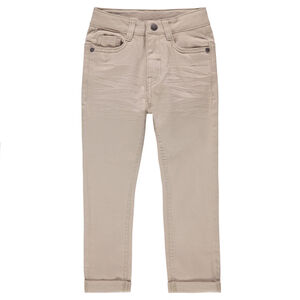 Junior - Pantalon en twill uni effet crinkle 