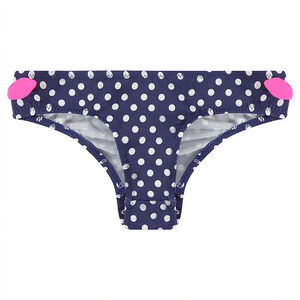 Culotte de bain avec noeuds et imprimé pois  