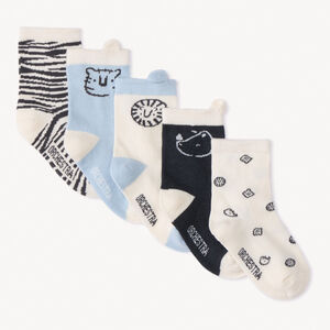 Lot de 5 paires de chaussettes savane pour bébé garçon 