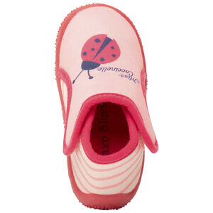 Chaussons forme bottillons print coccinelle à scratch pour bébé fille 