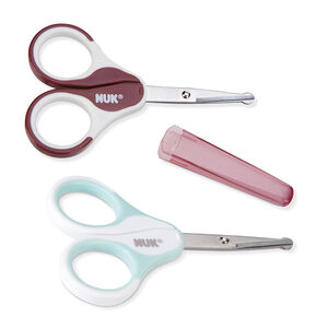 Ciseaux et étui - Mauve ou vert 