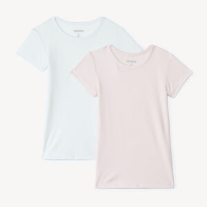 Lot de 2 maillots de corps manches courtes thermiques fille 