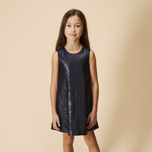 Robe de fête sans manches en sequins fille 