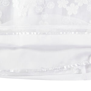 Jupe de cérémonie en tulle à broderies et taille élastiquée brillante 