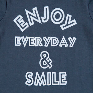 Sous-pull en jersey col roulé avec message printé 