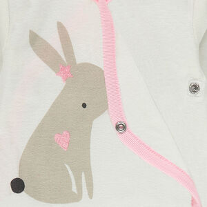 Lot de 7 bodies en jersey avec lapin printé et motifs fantaisie 