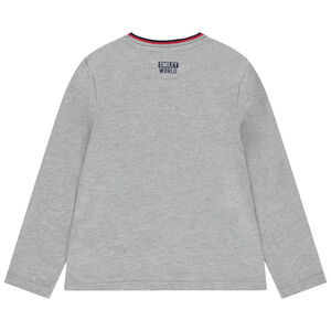 T-shirt manches longues en coton bio print SmileyWorld 