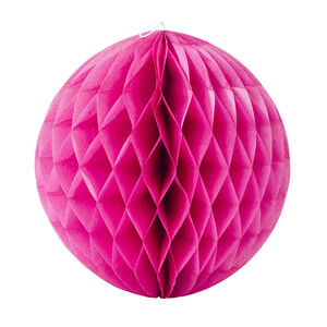 Set de 3 boules en papier effet alvéolé 