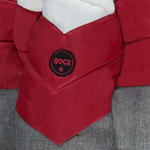 Doudoune matelassée doublée sherpa avec badge en twill 