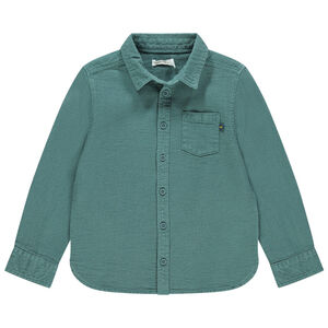 Chemise manches longues en nid d'abeille 