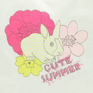 Tee-shirt manches courtes avec print fantaisie 