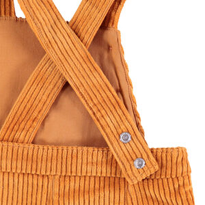 Salopette en velours côtelé à boutons 