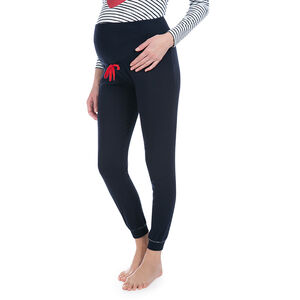 Pantalon homewear uni avec bandeau haut 