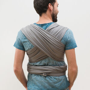 Porte-bébé Tricot-Slen Bio - Gris clair 