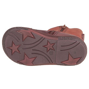 Bottines en cuir avec fleur et poupée russe 