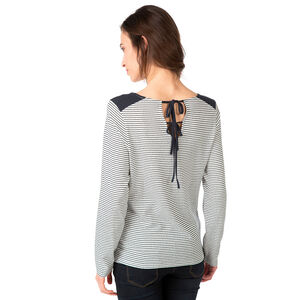Tee-shirt de grossesse manches longues avec liens au dos  