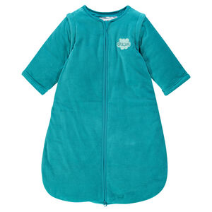 Turbulette unie en velours à manches amovibles 