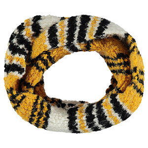 Snood en maille pop-corn avec fil argenté 