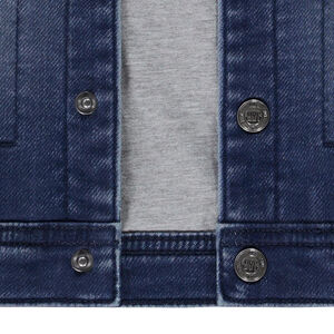 Veste worker bi-matière à capuche amovible pour bébé garçon 