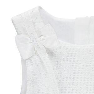 Robe sans manches en dentelle avec zip au dos 