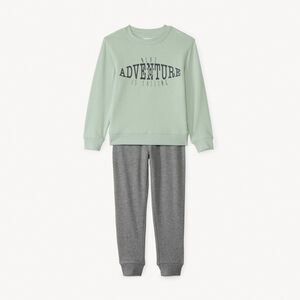 Ensemble jogging molleton printé garçon 